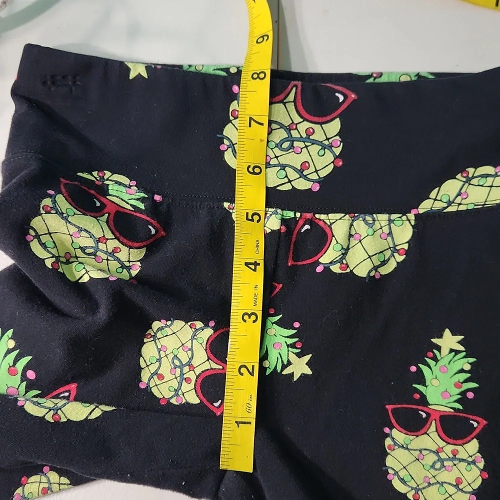 ☀️Justice Tropical Holiday Pineapple Skinny Leggings 10 Girls